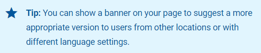 Use banners